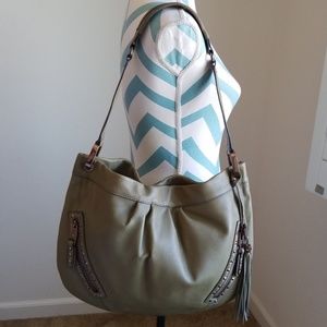 Aimee Kestenberg green leather handbag